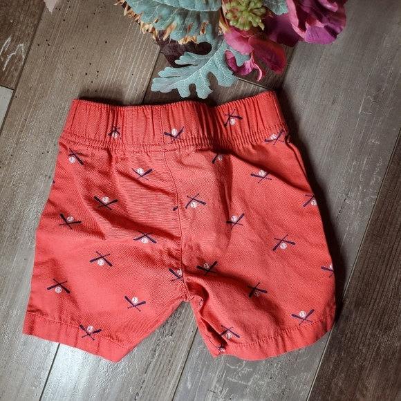 Carter's Size 2T Coral Pink Cotton Pull-On Baseball Shorts NWOT - Picture 7 of 7